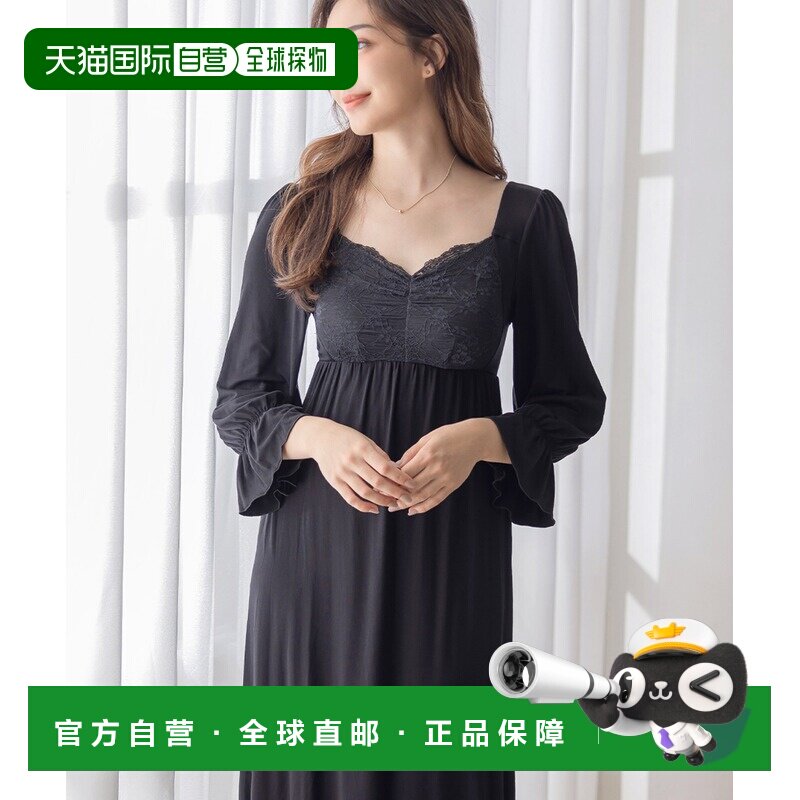 tu-hacci 女士一体式夜用内衣 长袖睡衣连衣裙 88【付后1h可退】