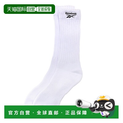 日本直邮日本直邮Reebok RB00078 罗纹袜 REBOOT 90 年代款（白色