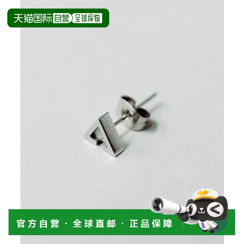 1h可退 日本直邮THEE 男士 三角形品牌Logo耳钉  IILOH251009配饰