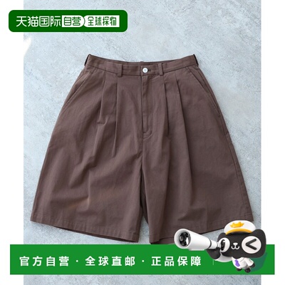 日本直邮bulle de savon 女装 高密度全棉斜纹短裤 沙洗质感 春季