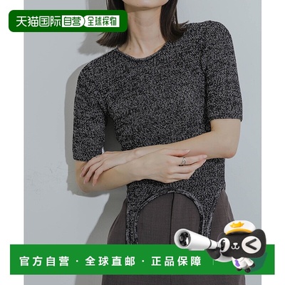 1h可退 日本直邮SENSE OF PLACE 女装 夏季短袖针织衫 Garter设计