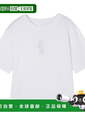 日本直邮ARMANI EXCHANGE 圆领T恤 白色 女士 xw000102 af103590