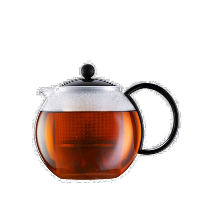 【日本直邮】BODUM 冲茶器ASSAM/1L/树脂滤网&手把/黑色玻璃