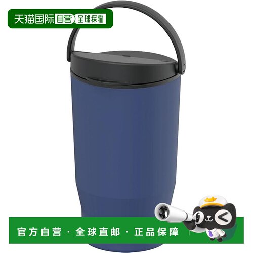 【日本直邮】ASVEL 陶瓷真空保温水壶/杯 350ml 藏青