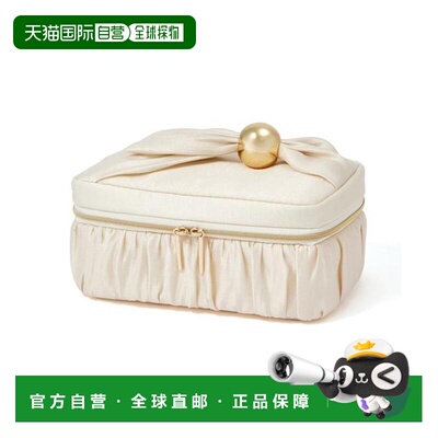 日本直邮Francfranc 珍珠花设计 分隔口袋 大容量收纳 化妆包 S款