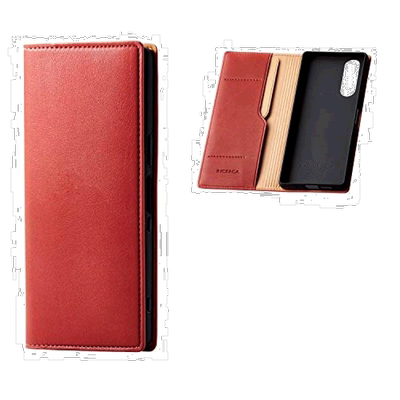 【日本直邮】宜丽客Xperia5RICERCA手帐型手机壳红色 PM-X5PLFYIL