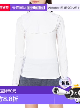 【日本直邮】邓禄普女士网球颈套（均码）防紫外线 TAC8008W 白