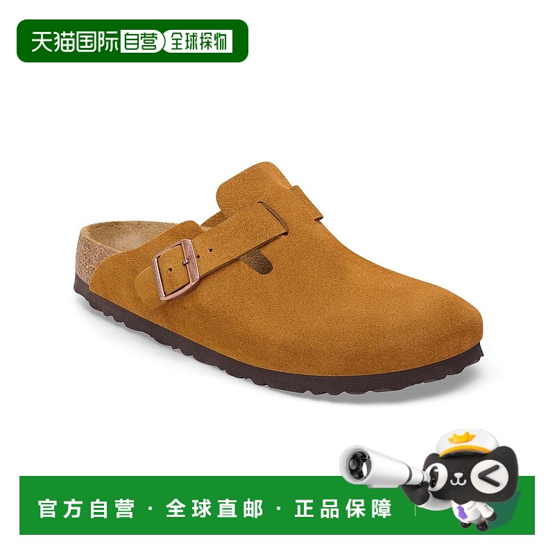 1h可退 日本直邮BIRKENSTOCK女士Boston LEVE绒面皮革凉鞋 窄版 6
