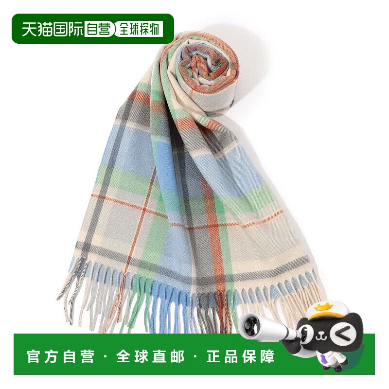 1h可退 日本直邮Joshua Ellis 女士 宽幅 千鸟格 羊绒围巾 260455