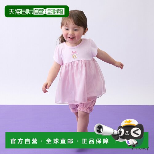 日本直邮Petit Main迪士尼泡泡纱睡衣套装2026新款儿童家居服