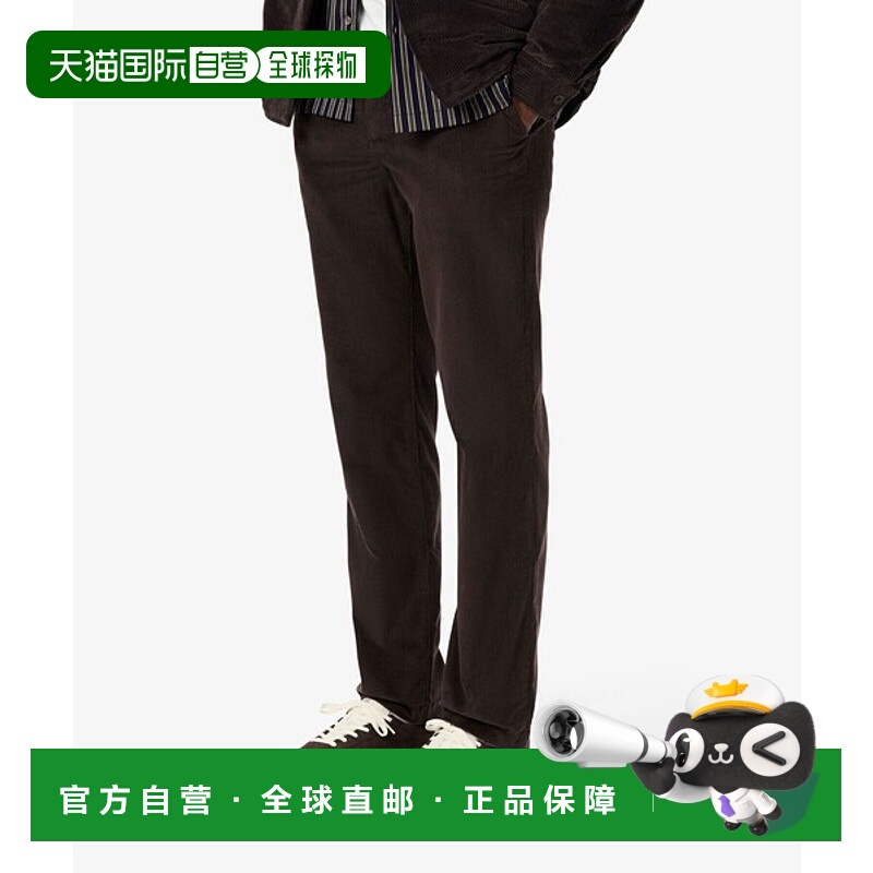 日潮跑腿LACOSTE法国鳄鱼 男士基本款灯芯绒裤子 HH8514-10