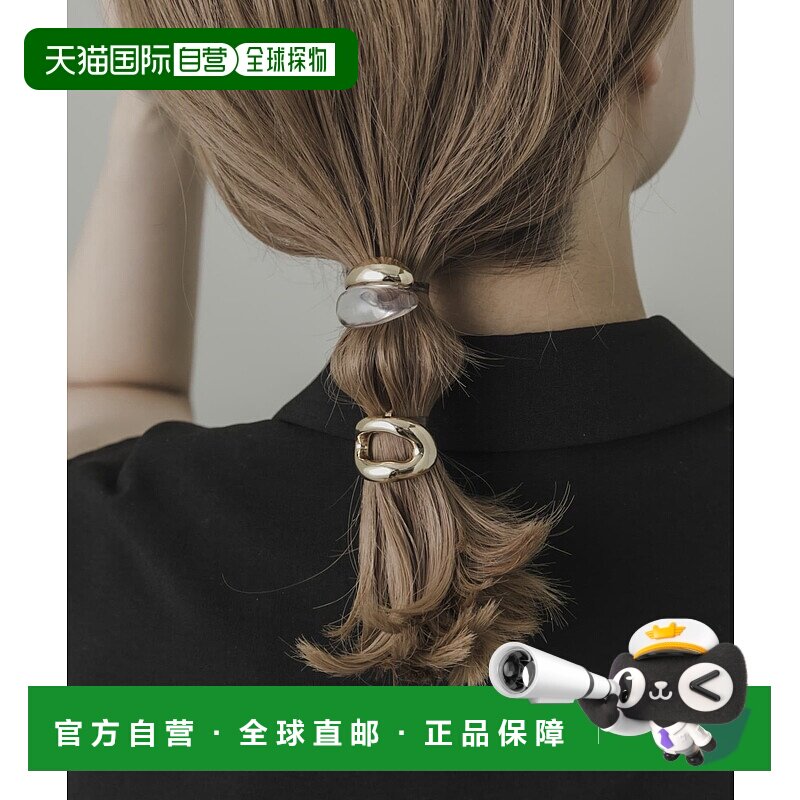 1h可退 日本直邮SMELLY 女士 金属透明感发卡套装 简易佩戴 时尚