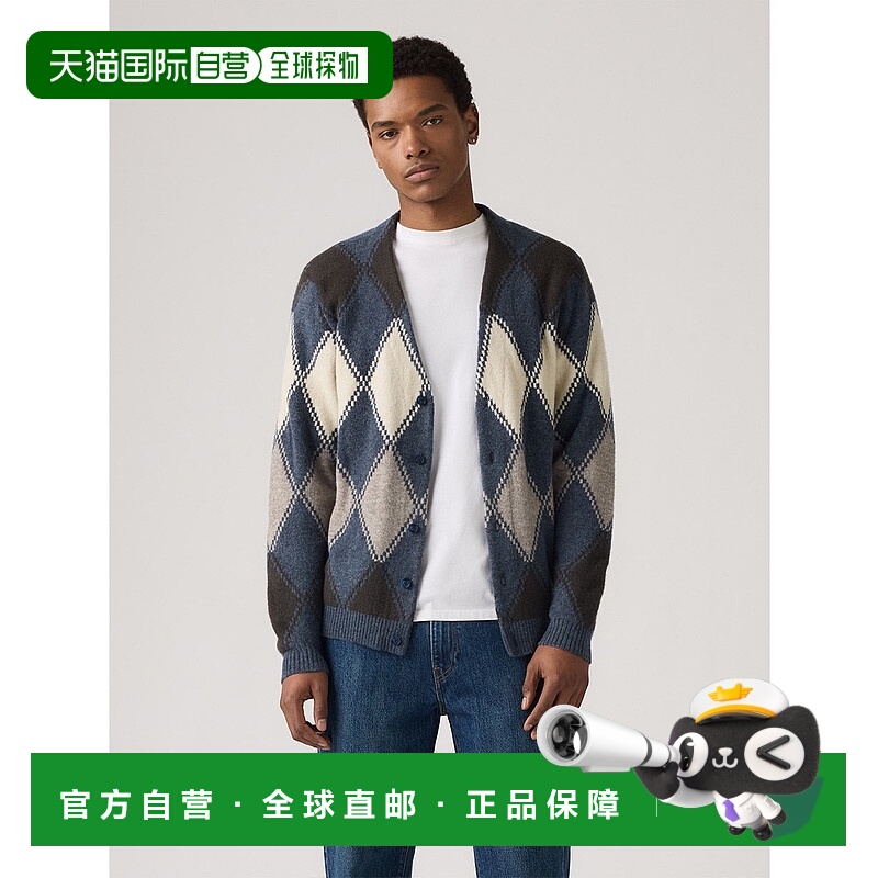 1h可退 日本直邮Levi's 男装 宽松版型 针织开衫 半拉链设计 003B