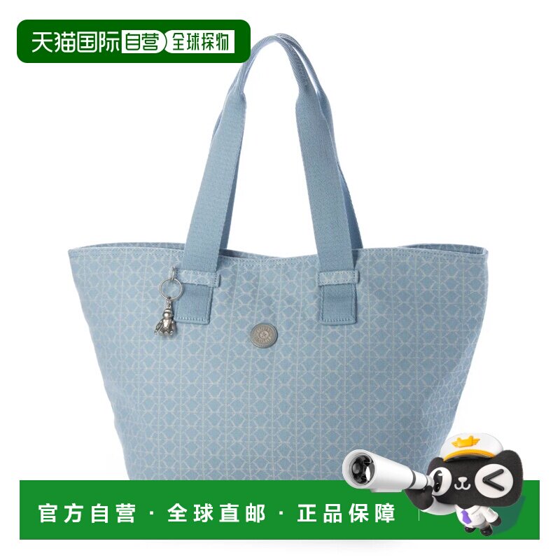 日本直邮Kipling 托特包 浅蓝牛仔单肩包手提包钱包笔袋图片