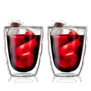 【日本直邮】BODUM 双层玻璃杯350ml2入组/PILATUS系列