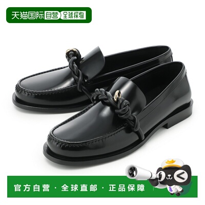 日本直邮JIL SANDER TANGLE 黑色乐福鞋（j15wr0029 p7593 001）