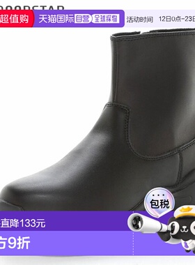 日本直邮MOONSTAR 女童 NI-MO 短靴青少年NMJ141黑色这款时尚的厚