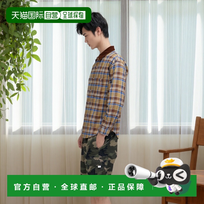 1h可退 日本直邮BEAMS男士宽松版型复古细节全棉工作风衬衫 11111