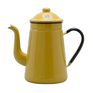 【日本直邮】Nodahoro野田珐琅 咖啡壶13cm1.6L驼色FKC10