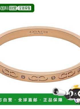 自营  COACH蔻驰 logo双C时尚经典百搭女士手镯新款