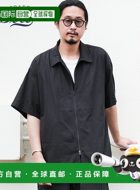 日本直邮gold VAT DYE CHAMBRAY ZIP SHIRT Bat男士上衣短袖套装
