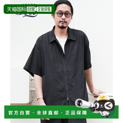 日本直邮gold VAT DYE CHAMBRAY ZIP SHIRT Bat男士上衣短袖套装