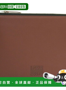 日本直邮Paul Smith 男士配饰手拿包 小羊皮 砖色 PSME0143 PAUL