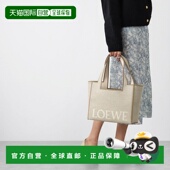 FONT 米色 TOTE 日本直邮LOEWE 中号手提包 两用单肩包 女士 alf1