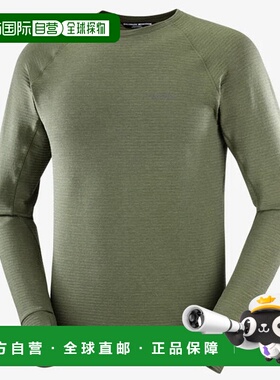 日本直邮Salomon ESSENTIAL LIGHTWARM CN M 圆领衬衫 男士 LC260