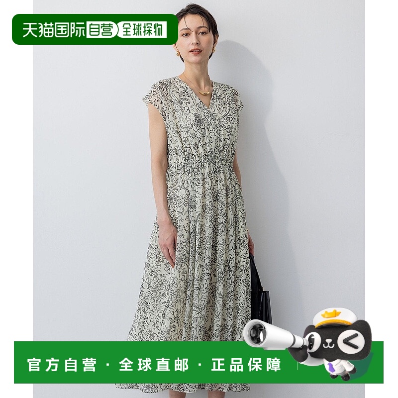 日本直邮23区 Antique Flower Print连衣裙