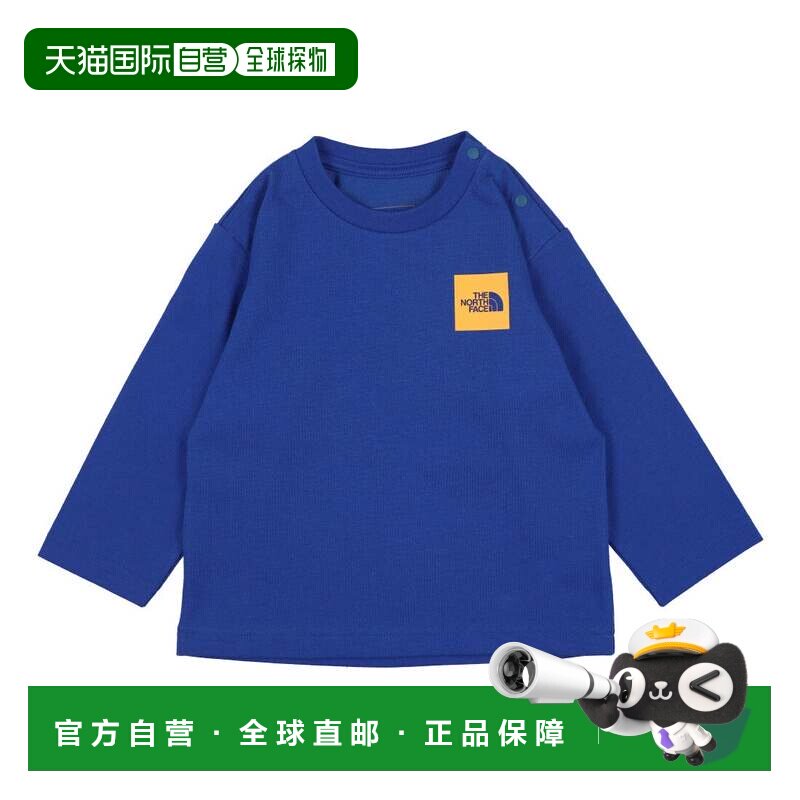 日本直邮The North Face 男童长袖T恤 TNF蓝色 NTB32357速干北面图片