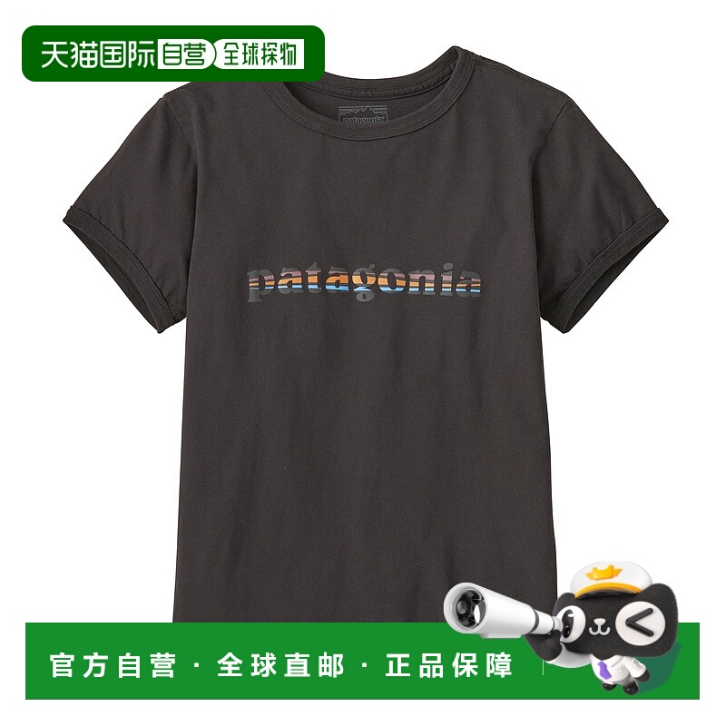 日潮跑腿Patagonia巴塔哥尼亚 女款 '73 文字徽标有机 RingerT恤
