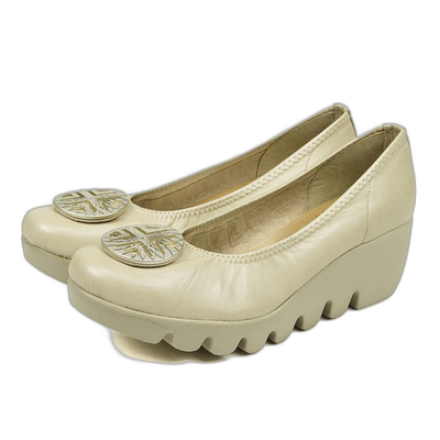 日本直邮FIRST CONTACT高跟鞋坡跟鞋底时尚休闲女士鞋跟6CM 39001