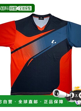 日本直邮LUCENT 网球羽毛球比赛服 男女士 无领 XLH3412 橙色 吸