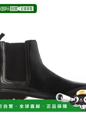 日本直邮Clarks Berwick Easy（黑色皮革）皮靴切尔西靴男靴