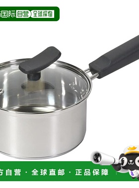 【日本直邮】Pearl Metal珍珠金属 不锈钢单手锅14cm IH用HB-6570