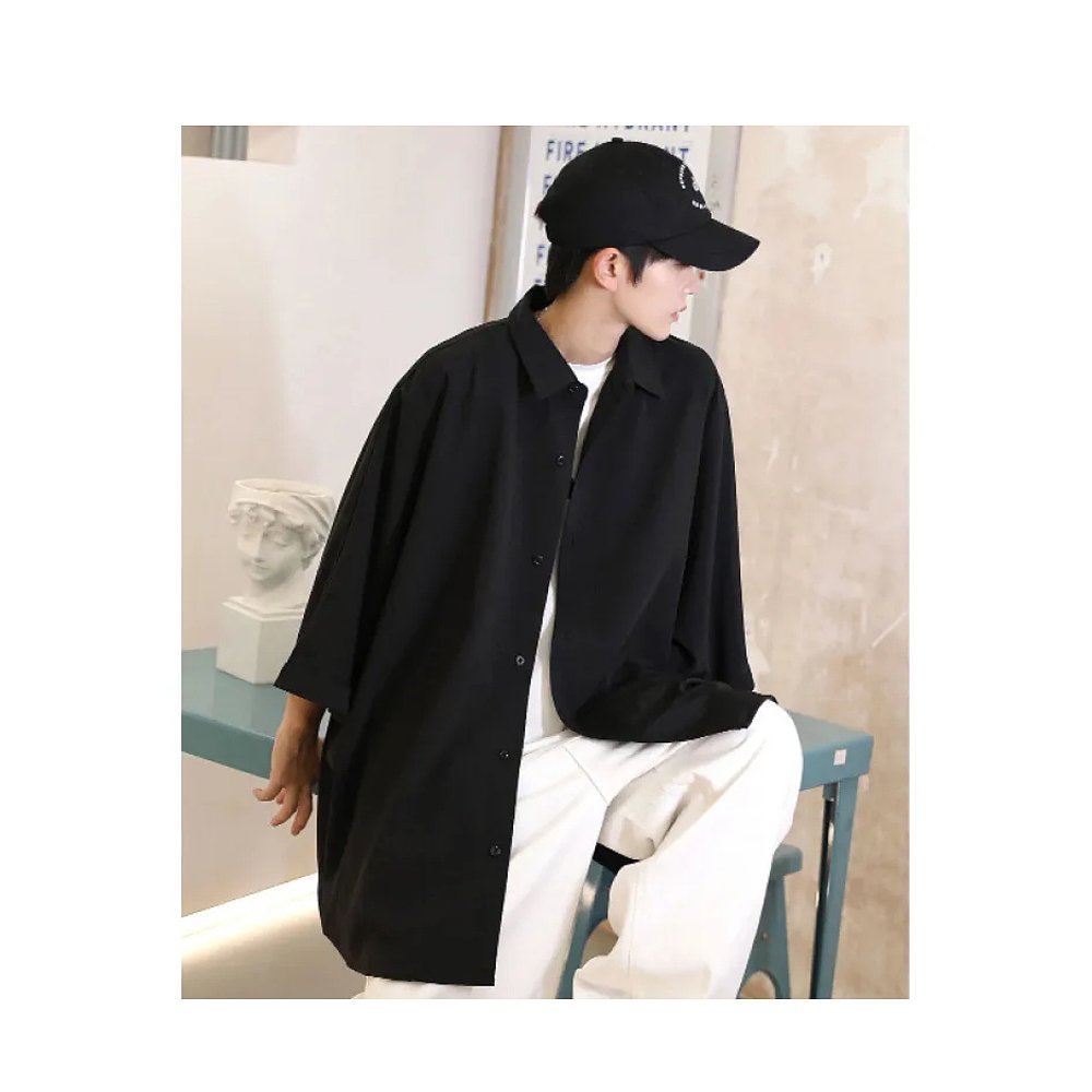 1h可退 日本直邮neos男女同款大版型杜尔曼袖衬衫 限量发售 独特