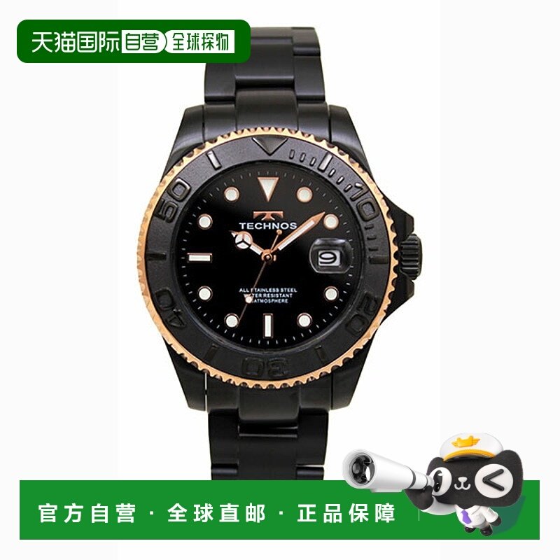 日本直邮T9C29BP TECHNOS 100周年纪念款男士手表