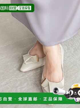 日本直邮RANDA 单字图案丝带高跟鞋 单鞋 黑色RA041BW14854