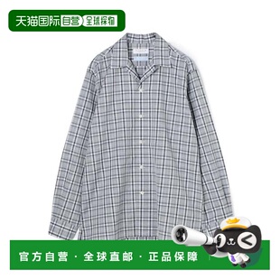 1h可退 日本直邮TOMORROWLAND 棉麻开领长袖格子衬衫 ALUMO