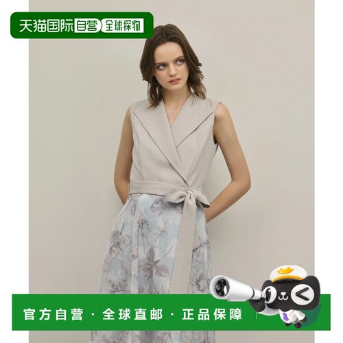 日本直邮GRACE CONTINENTAL 灰色长裙 连衣裙吊带