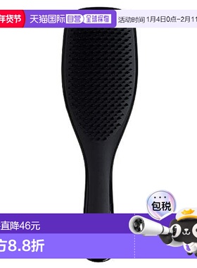 【日本直邮】Tangle Teezer湿法顺发按摩梳造型梳黑色不打结刷子