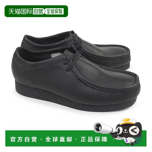 日本直邮Clarks Wallabee EVO WP 防水男女士中性黑色皮鞋