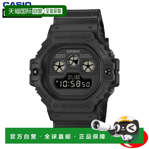 日本直邮CASIO G-SHOCK DW-5900UBB-1JF 经典复刻款 全黑 秒表计