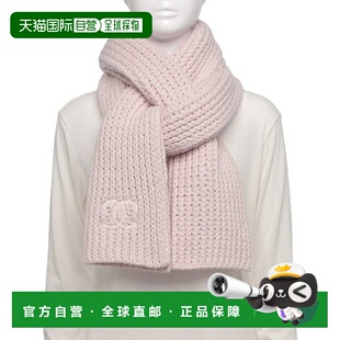 日本直邮香奈儿早春度假系列羊绒围巾/披肩饰有粉色双C和Coco标志