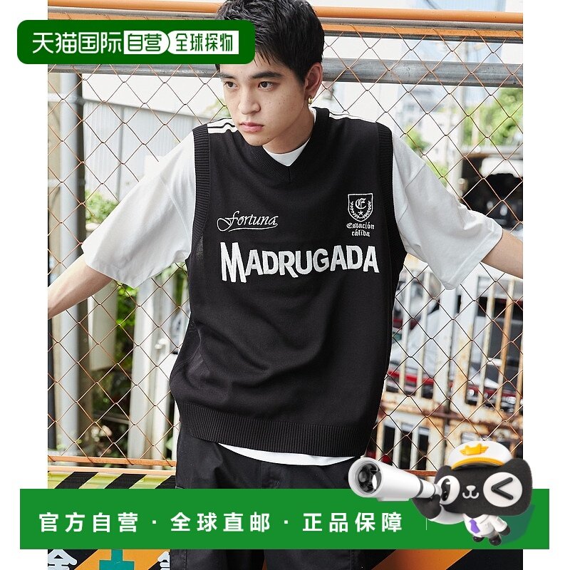 1h可退 日本直邮WEGO 男女同款游戏图案针织背心2024秋冬款 WE24A