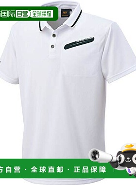 【日本直邮】捷多ZETT棒球服饰 短袖POLO衫 白色2XO BOT82速干