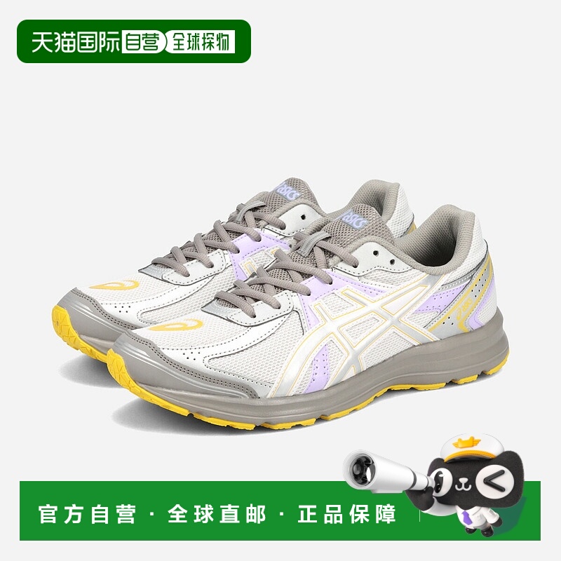 日本直邮ASICS SPORTSTYLE JOG 100S 男女低帮运动鞋白色/纯银色1