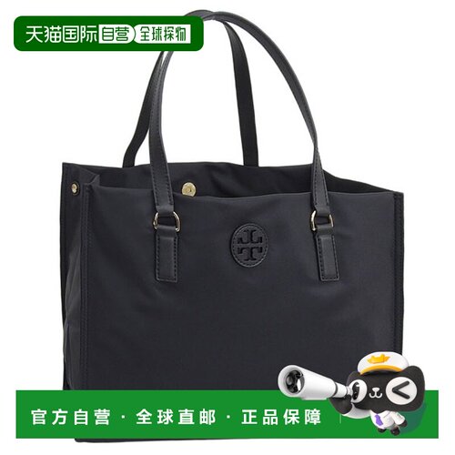 日本直邮Tory Burch 包袋 女士手提包 Outlet 尼龙 黑色 ELLA 小