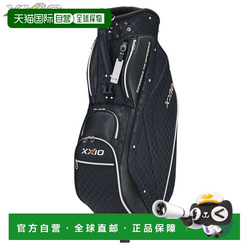日本直邮Dunlop XXIO 男士轻便高尔夫球包 GGC-X164 黑色格子